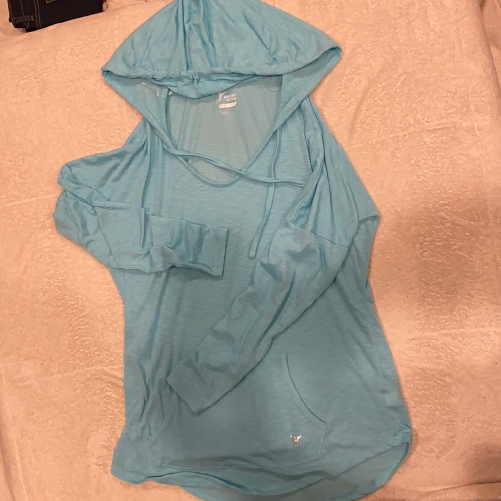 Teal workout sweatshirt